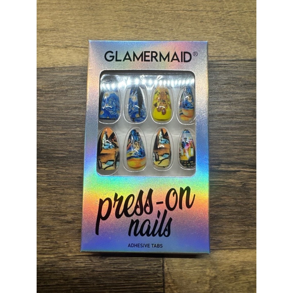GLAMERMAID Van Gogh Art Series Almond Press-On Nails Set